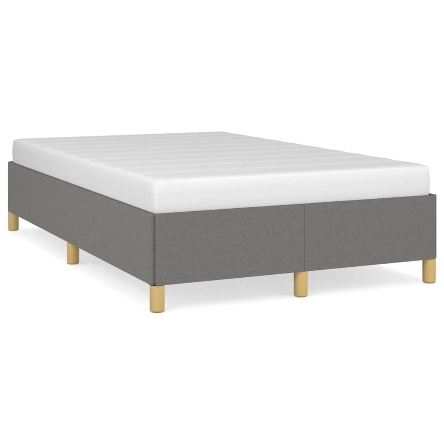 vidaXL Bettgestell Dunkelgrau 120x200 cm Stoff Modell 11397717 von VIDAXL