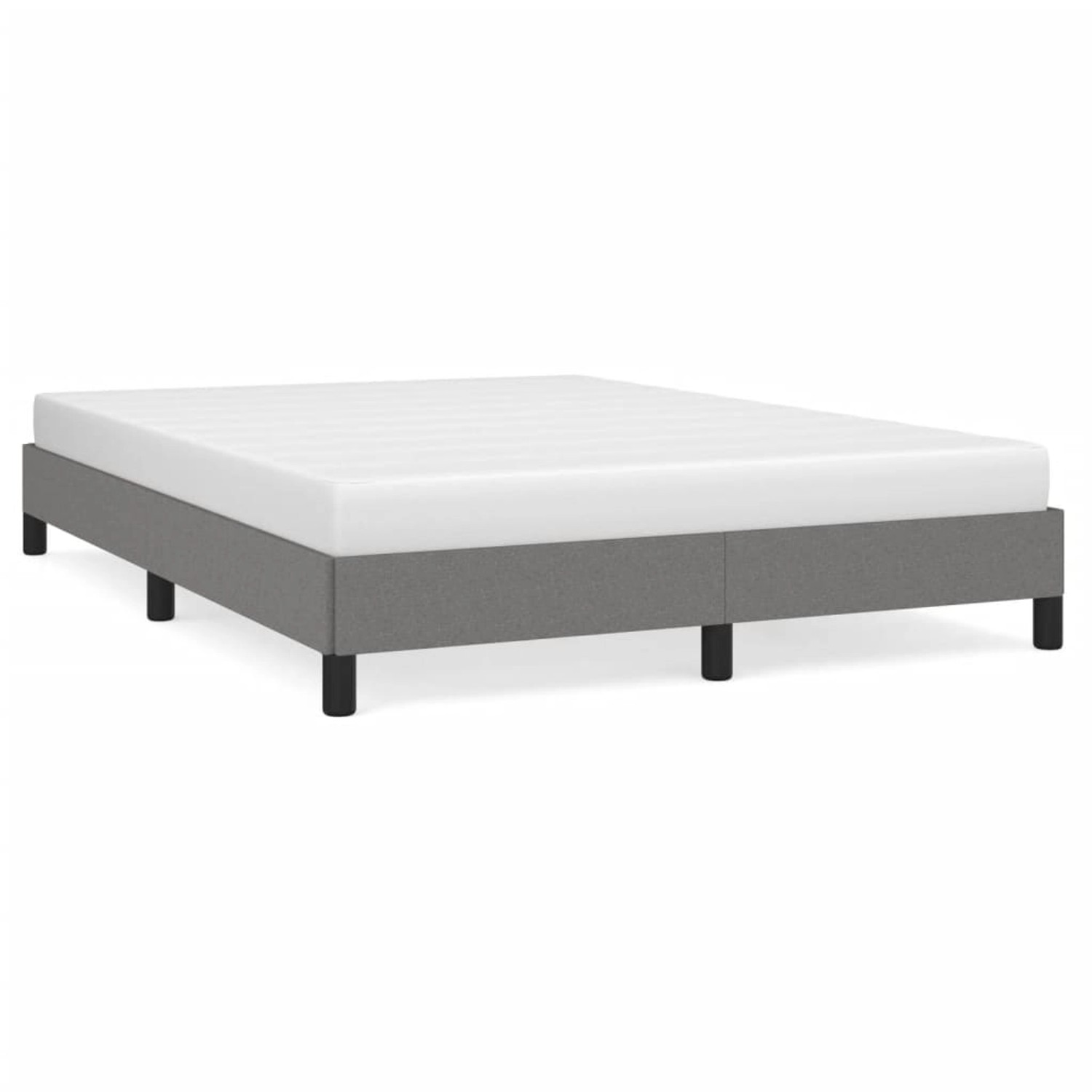 vidaXL Bettgestell Dunkelgrau 140x190 cm Stoff Modell 21398678 vidaXL Bettgestell Dunkelgrau 140x190 cm Stoff Modell 21398678 von VIDAXL