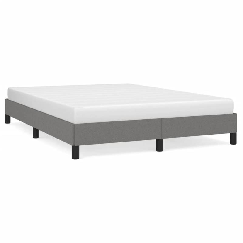 vidaXL Bettgestell Dunkelgrau 140x190 cm Stoff Modell 21398678 von VIDAXL