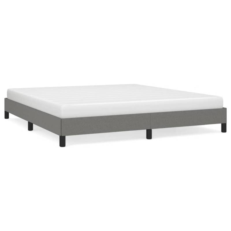 vidaXL Bettgestell Dunkelgrau 160x200 cm Stoff Modell 41398079 von VIDAXL