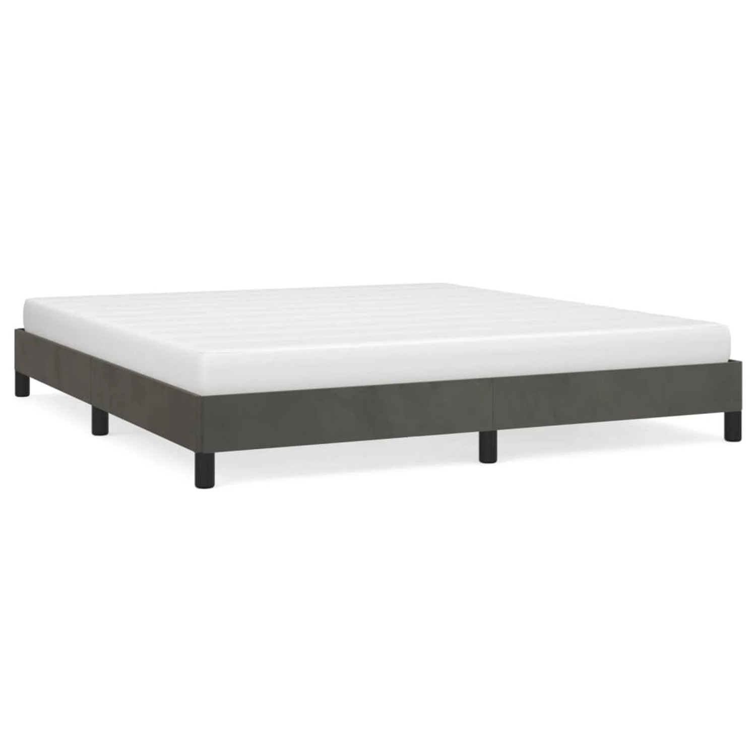 vidaXL Bettgestell Dunkelgrau 180x200 cm Samt Modell 11367238 von VIDAXL
