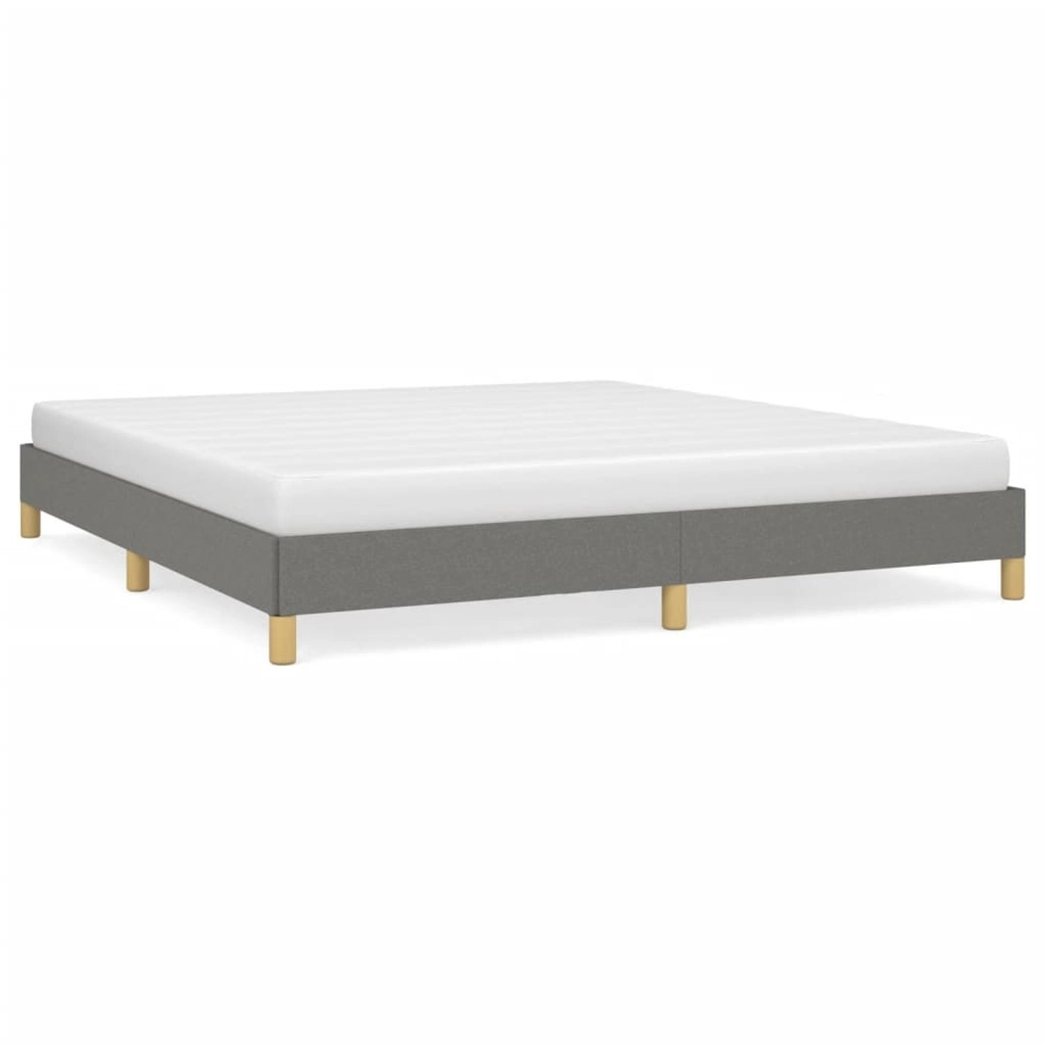 vidaXL Bettgestell Dunkelgrau 180x200 cm Stoff Modell 11379297 von VIDAXL