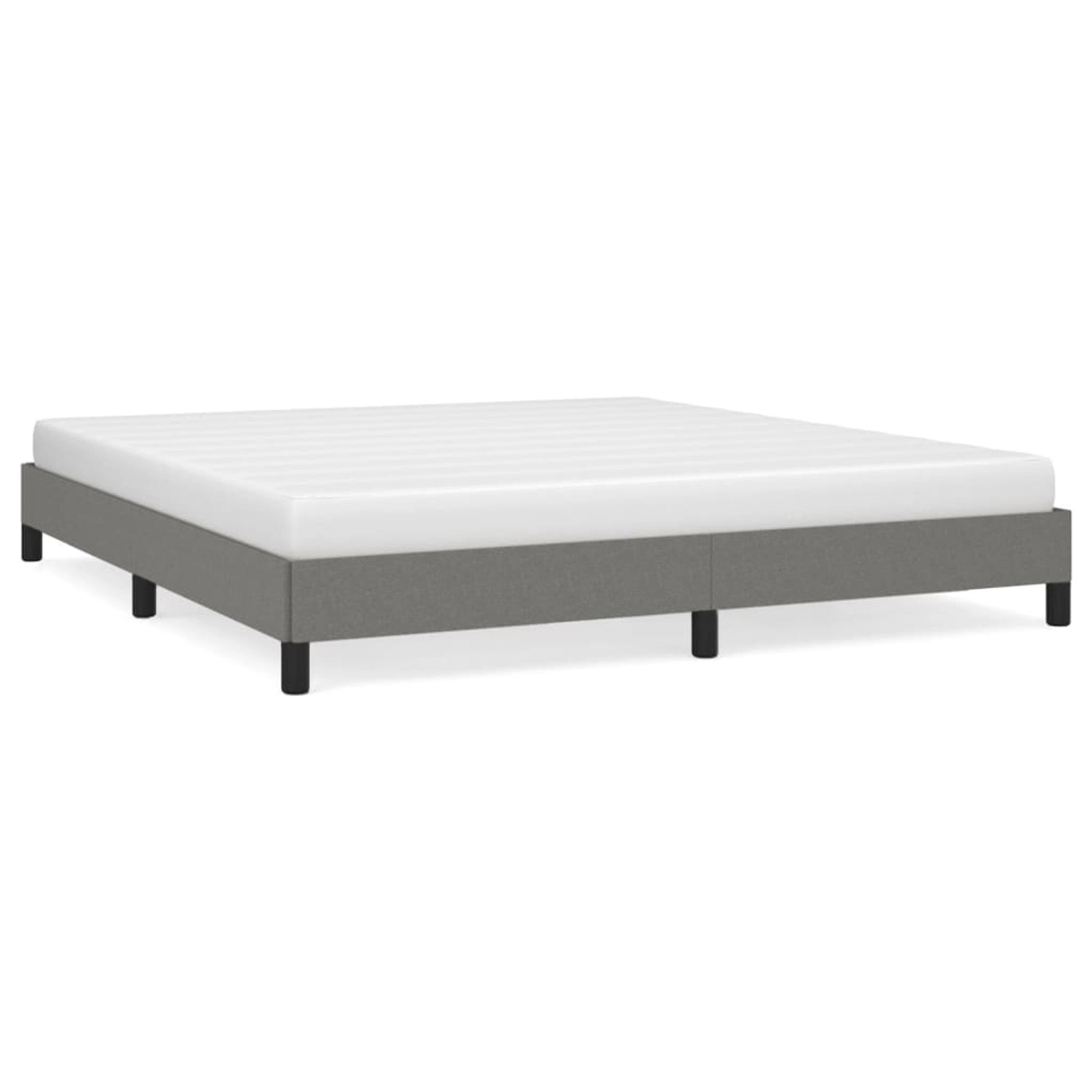 vidaXL Bettgestell Dunkelgrau 180x200 cm Stoff Modell 31379184 von VIDAXL