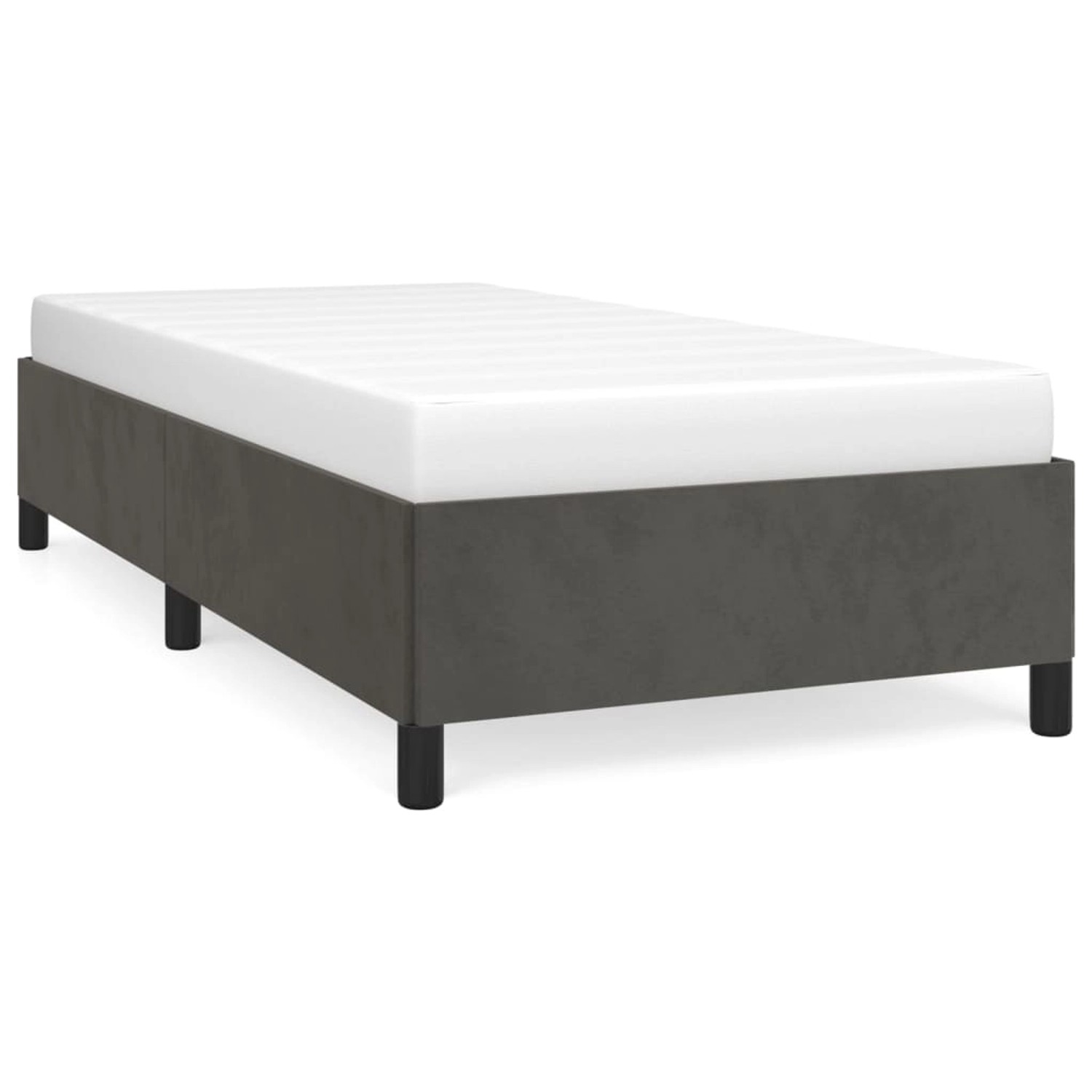 vidaXL Bettgestell Dunkelgrau 80x200 cm Samt Modell 21368664 vidaXL Bettgestell Dunkelgrau 80x200 cm Samt Modell 21368664 von VIDAXL