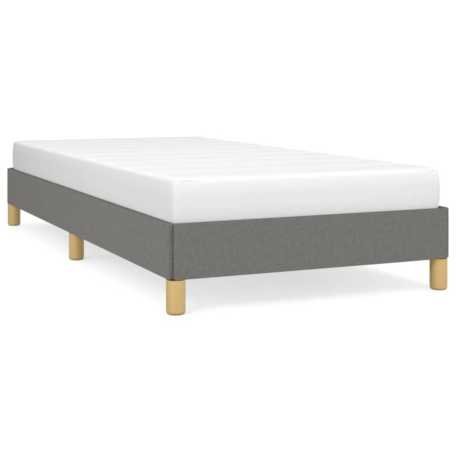 vidaXL Bettgestell Dunkelgrau 80x200 cm Stoff Modell 11377086 von VIDAXL