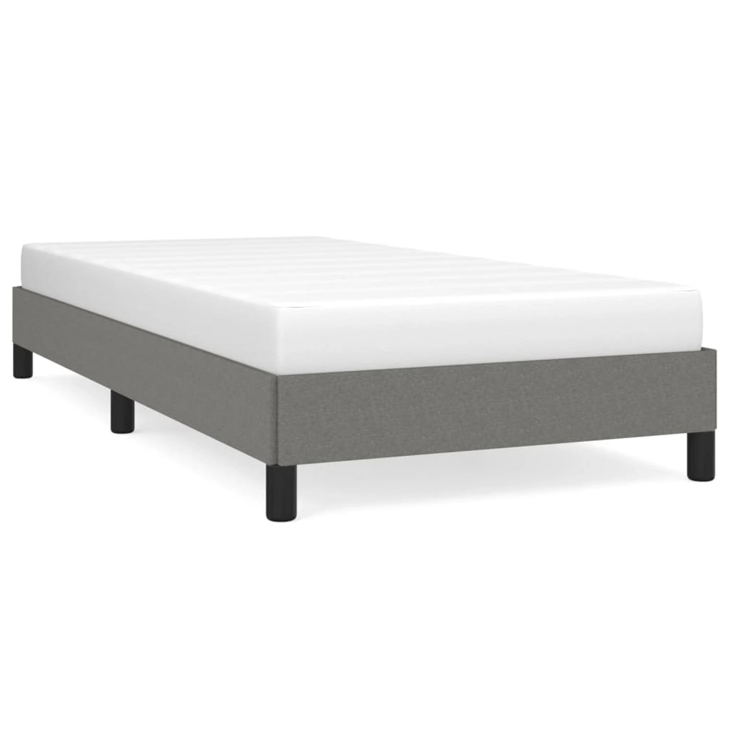 vidaXL Bettgestell Dunkelgrau 90x190 cm Stoff Modell 11370491 vidaXL Bettgestell Dunkelgrau 90x190 cm Stoff Modell 11370491 von VIDAXL
