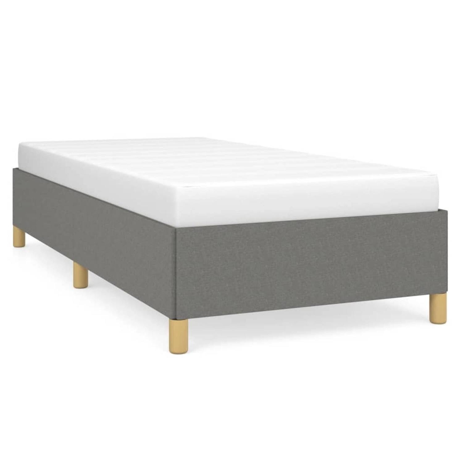 vidaXL Bettgestell Dunkelgrau 90x190 cm Stoff Modell 21395512 von VIDAXL