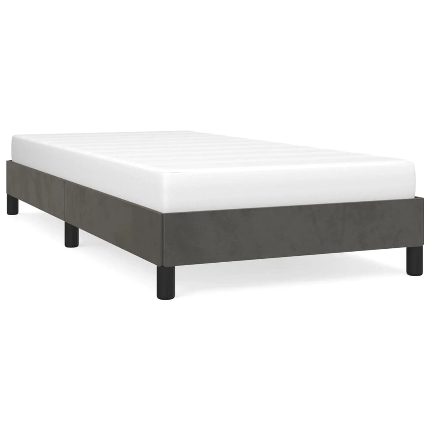 vidaXL Bettgestell Dunkelgrau 90x200 cm Samt Modell 21399416 vidaXL Bettgestell Dunkelgrau 90x200 cm Samt Modell 21399416 von VIDAXL