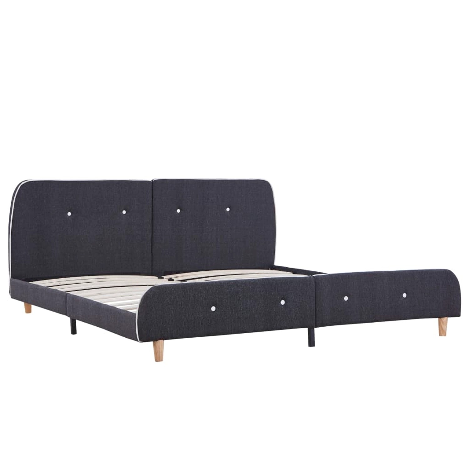vidaXL Bettgestell Dunkelgrau Stoff 160 x 200 cm Modell 1615749 vidaXL Bettgestell Dunkelgrau Stoff 160 x 200 cm Modell 1615749 von VIDAXL