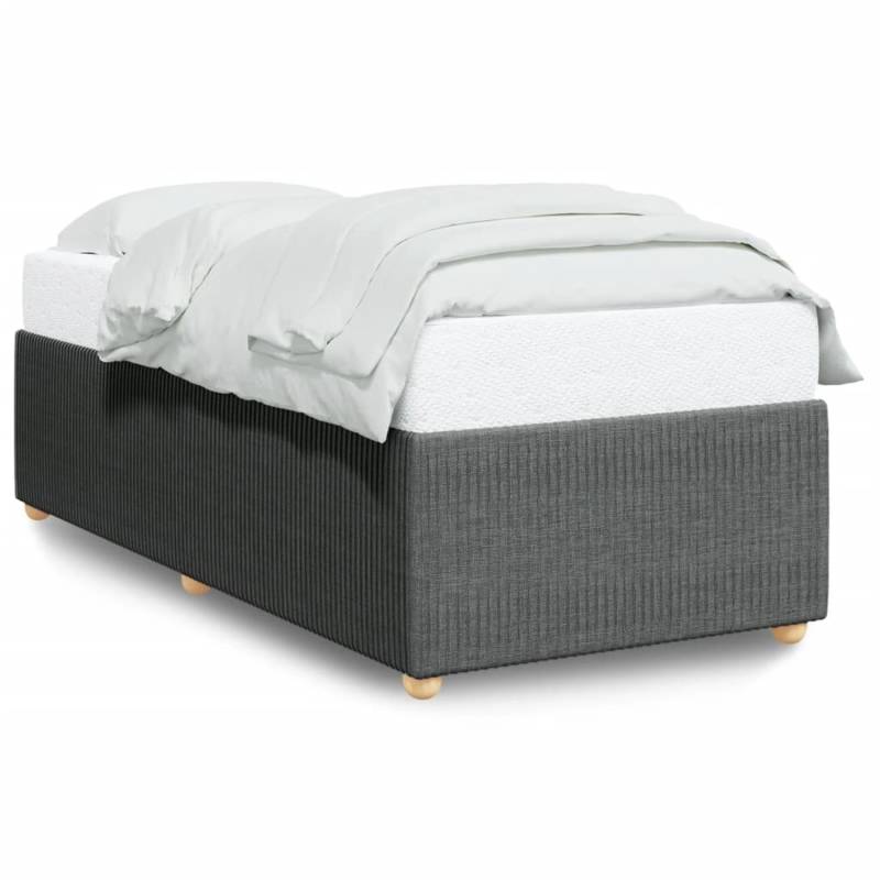 vidaXL Bettgestell Dunkelgrau Stoff2108217 von VIDAXL