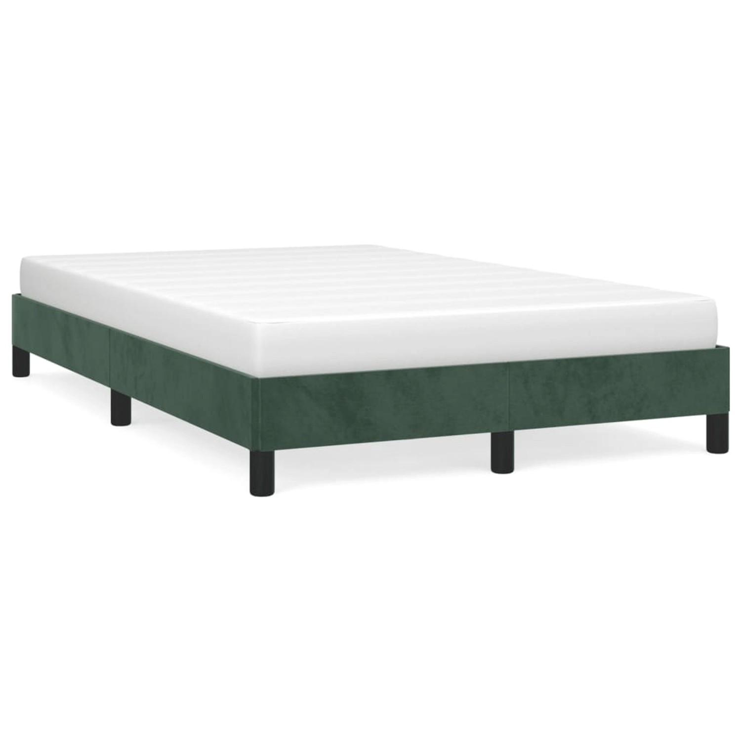 vidaXL Bettgestell Dunkelgrün 120x200 cm Samt Modell 11378005 vidaXL Bettgestell Dunkelgrün 120x200 cm Samt Modell 11378005 von VIDAXL