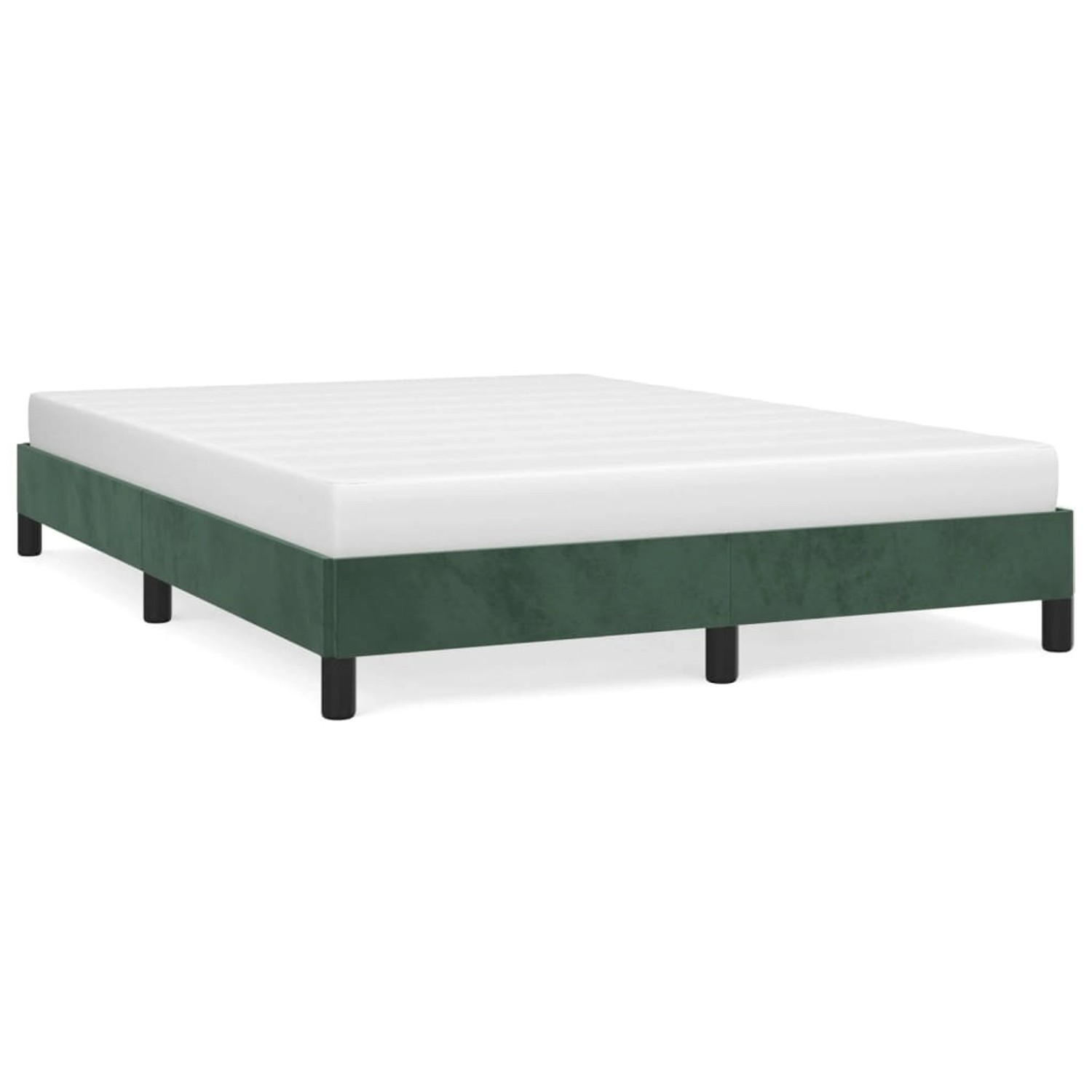 vidaXL Bettgestell Dunkelgrün 140x190 cm Samt Modell 11346904 vidaXL Bettgestell Dunkelgrün 140x190 cm Samt Modell 11346904 von VIDAXL