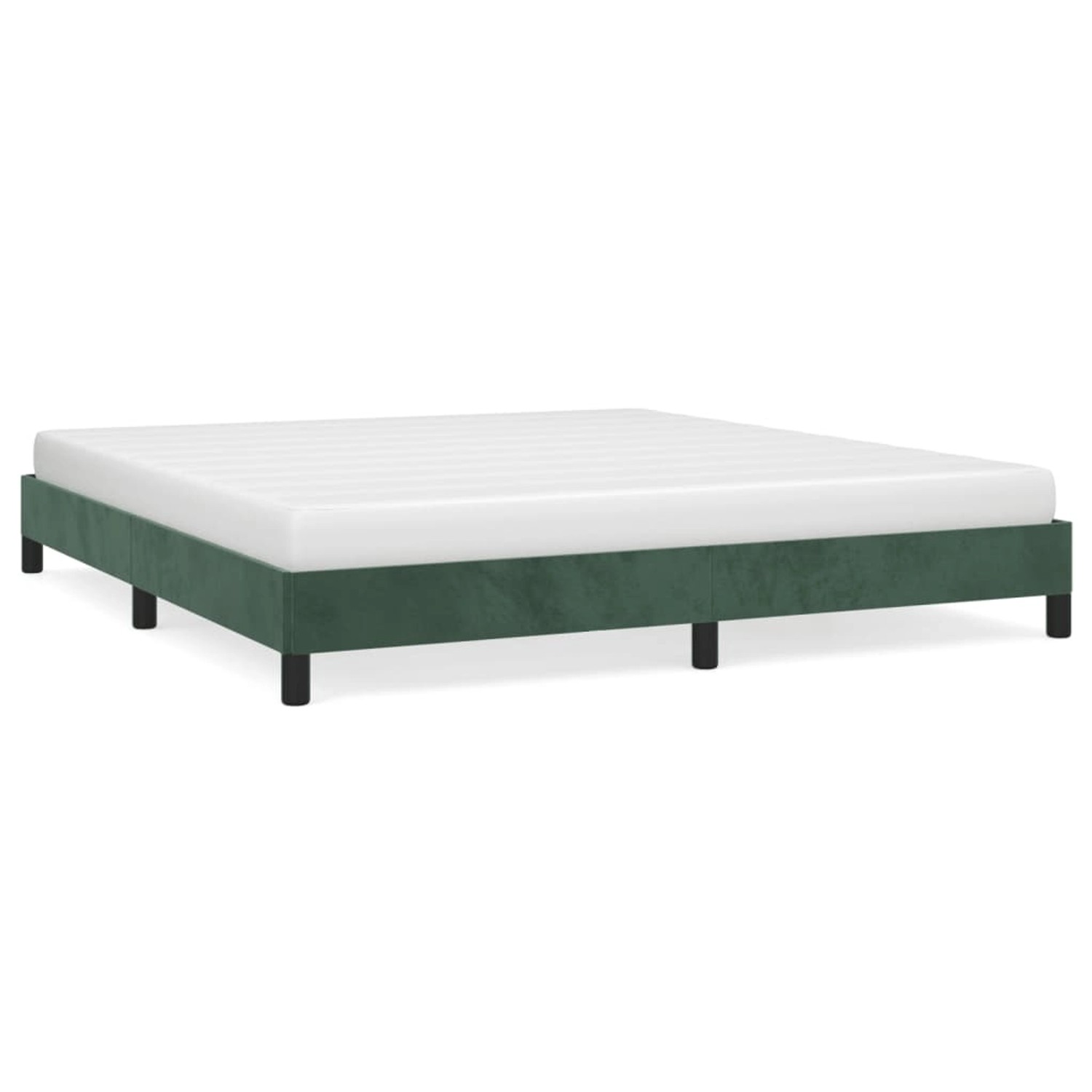 vidaXL Bettgestell Dunkelgrün 160x200 cm Samt Modell 31359051 vidaXL Bettgestell Dunkelgrün 160x200 cm Samt Modell 31359051 von VIDAXL