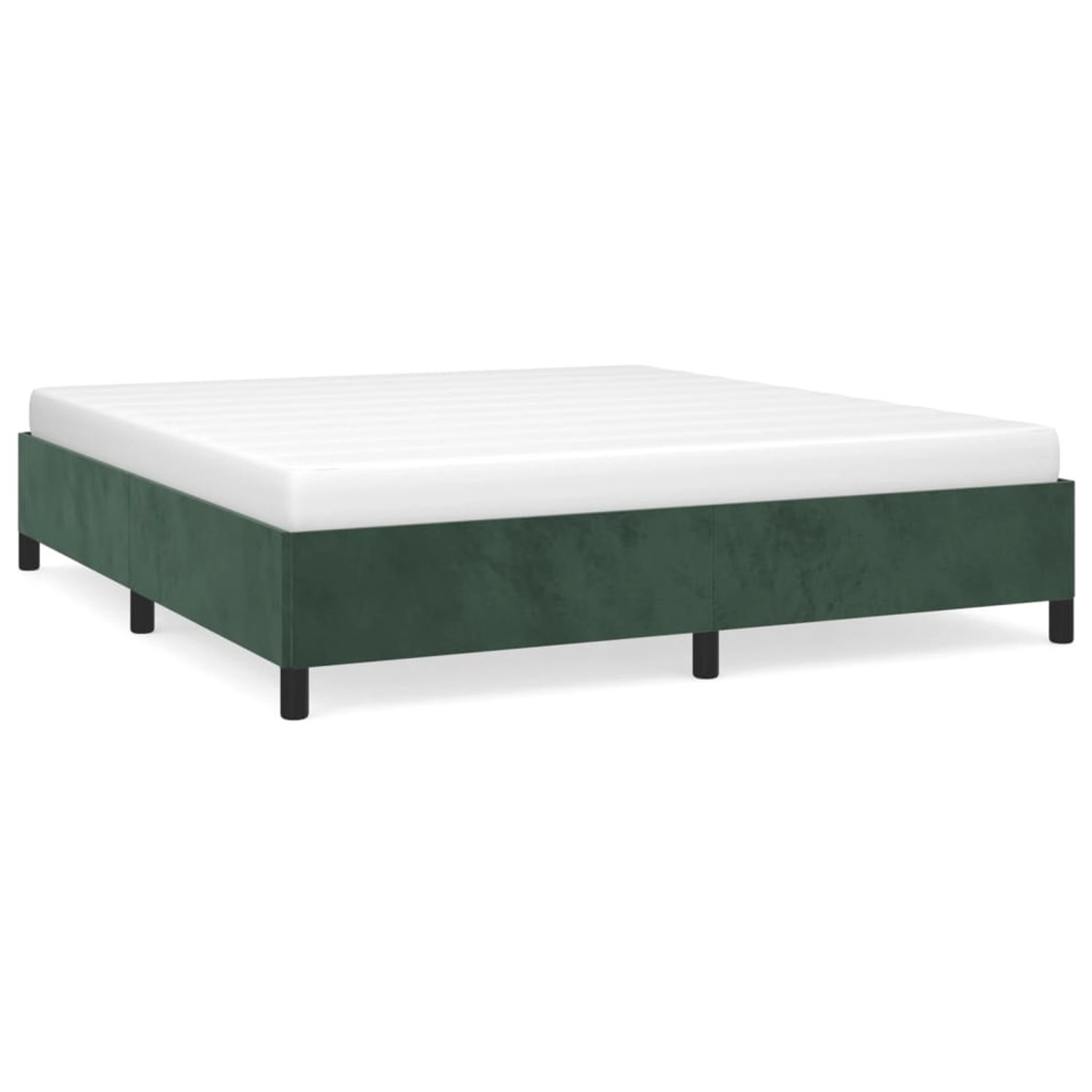 vidaXL Bettgestell Dunkelgrün 180x200 cm Samt Modell 11359666 vidaXL Bettgestell Dunkelgrün 180x200 cm Samt Modell 11359666 von VIDAXL