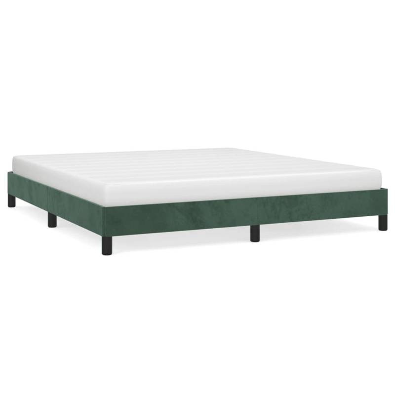 vidaXL Bettgestell Dunkelgrün 180x200 cm Samt Modell 31347692 von VIDAXL
