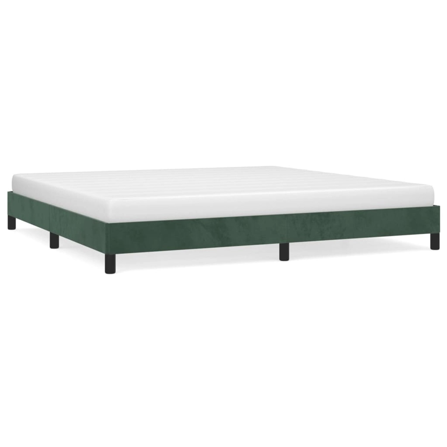 vidaXL Bettgestell Dunkelgrün 200x200 cm Samt Modell 11347602 vidaXL Bettgestell Dunkelgrün 200x200 cm Samt Modell 11347602 von VIDAXL