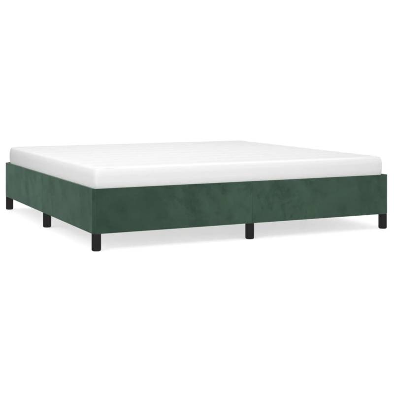 vidaXL Bettgestell Dunkelgrün 200x200 cm Samt Modell 21359266 von VIDAXL