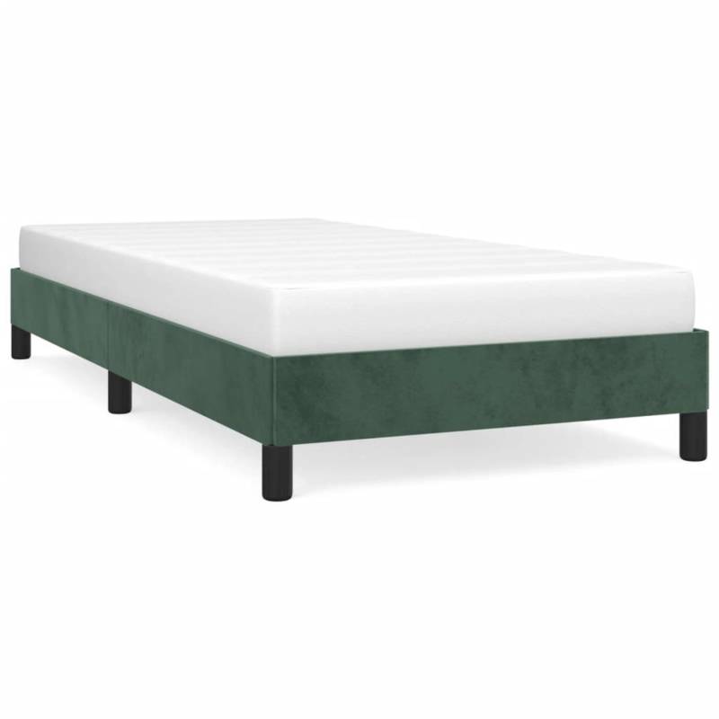 vidaXL Bettgestell Dunkelgrün 90x200 cm Samt Modell 21371230 von VIDAXL
