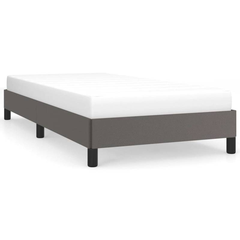 vidaXL Bettgestell Grau 100x200 cm Kunstleder Modell 11371051 von VIDAXL