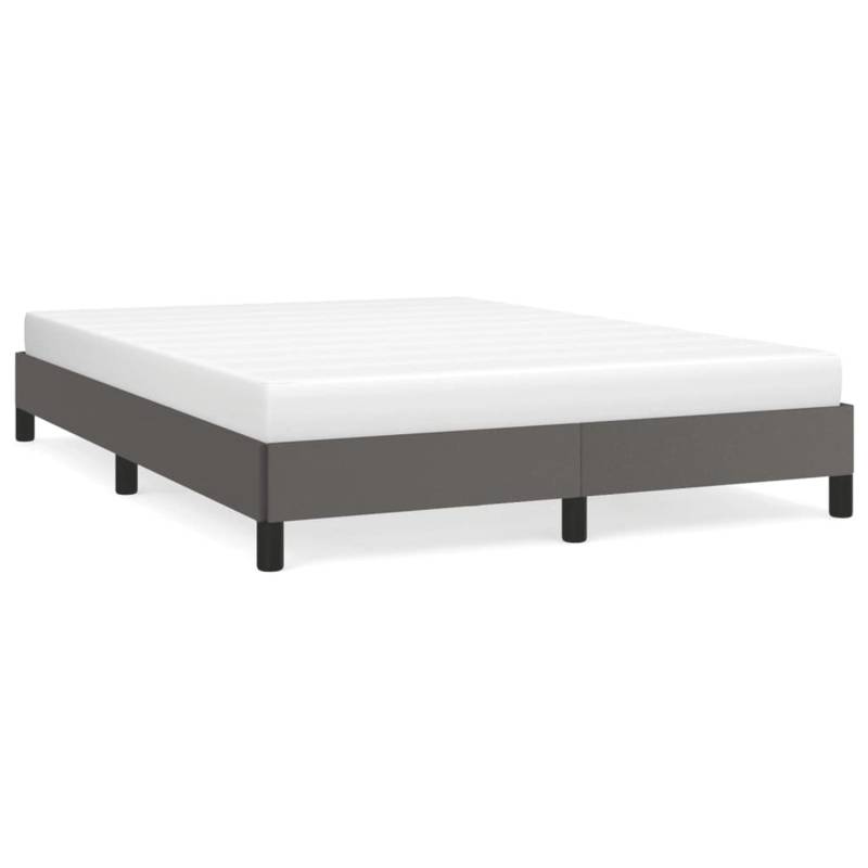 vidaXL Bettgestell Grau 140x200 cm Kunstleder Modell 11370979 von VIDAXL