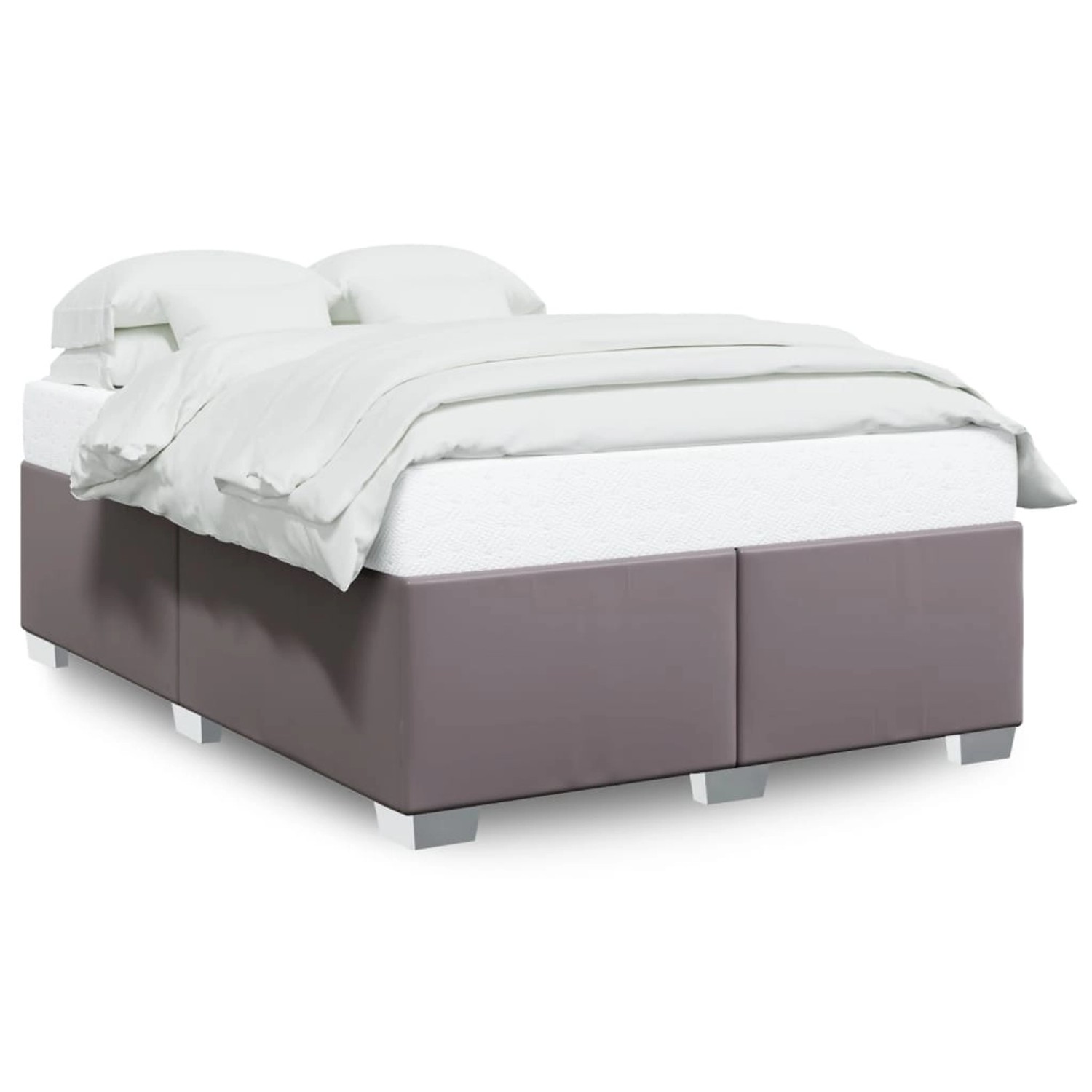 vidaXL Bettgestell Grau 160x200 cm Kunstleder Modell 32104023 vidaXL Bettgestell Grau 160x200 cm Kunstleder Modell 32104023 von VIDAXL