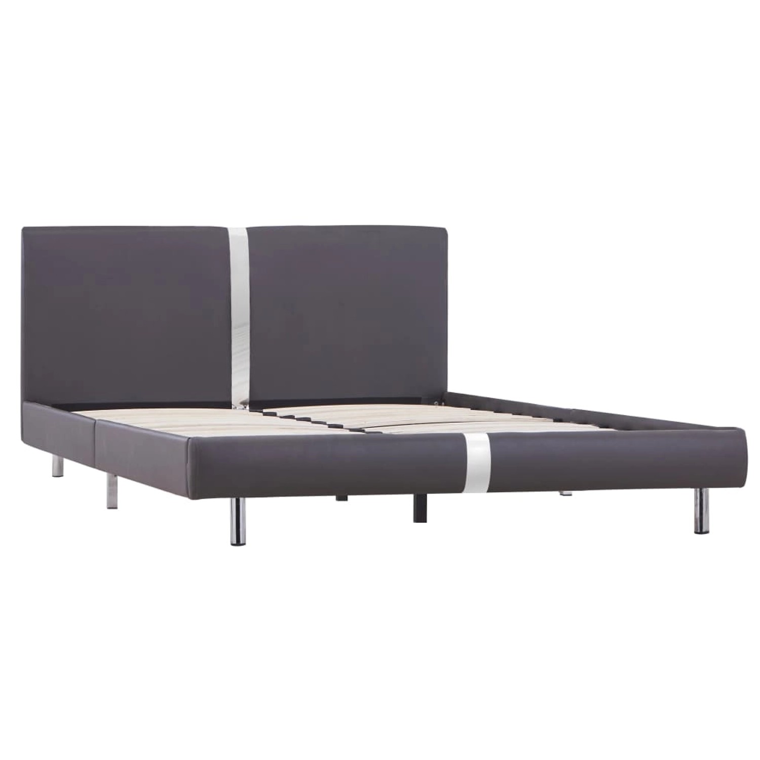 vidaXL Bettgestell Grau Kunstleder 140 x 200 cm Modell 1615668 vidaXL Bettgestell Grau Kunstleder 140 x 200 cm Modell 1615668 von VIDAXL