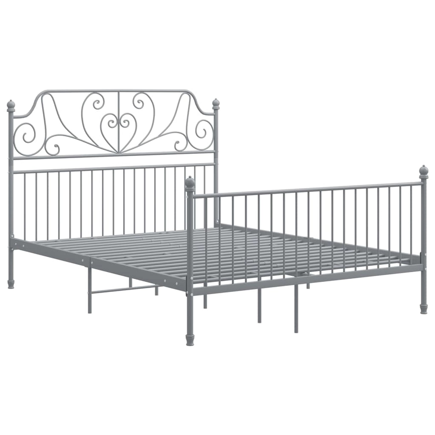 vidaXL Bettgestell Grau Metall 140x200 cm Modell 6723143 vidaXL Bettgestell Grau Metall 140x200 cm Modell 6723143 von VIDAXL