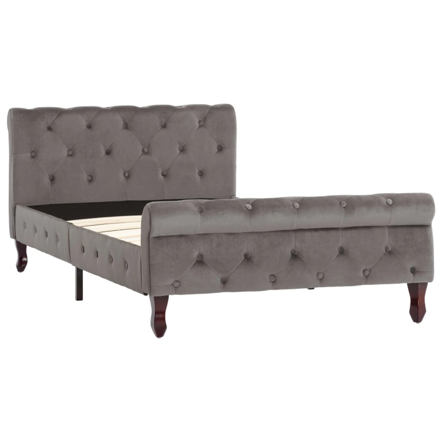 vidaXL Bettgestell Grau Samt 100 x 200 cm622042 vidaXL Bettgestell Grau Samt 100 x 200 cm622042 von VIDAXL