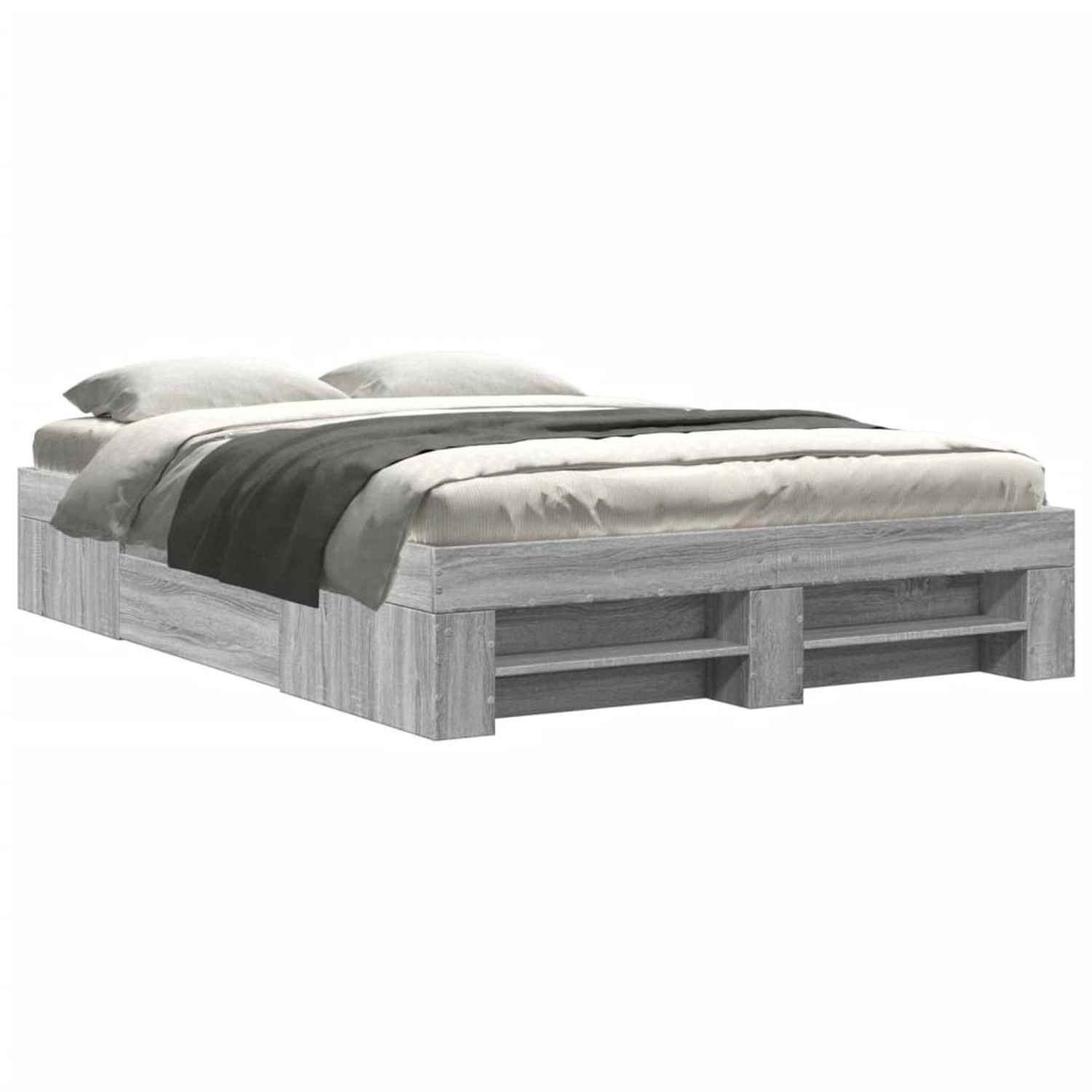 vidaXL Bettgestell Grau Sonoma 120x190 cm Holzwerkstoff Modell 22100187 vidaXL Bettgestell Grau Sonoma 120x190 cm Holzwerkstoff Modell 22100187 von VIDAXL