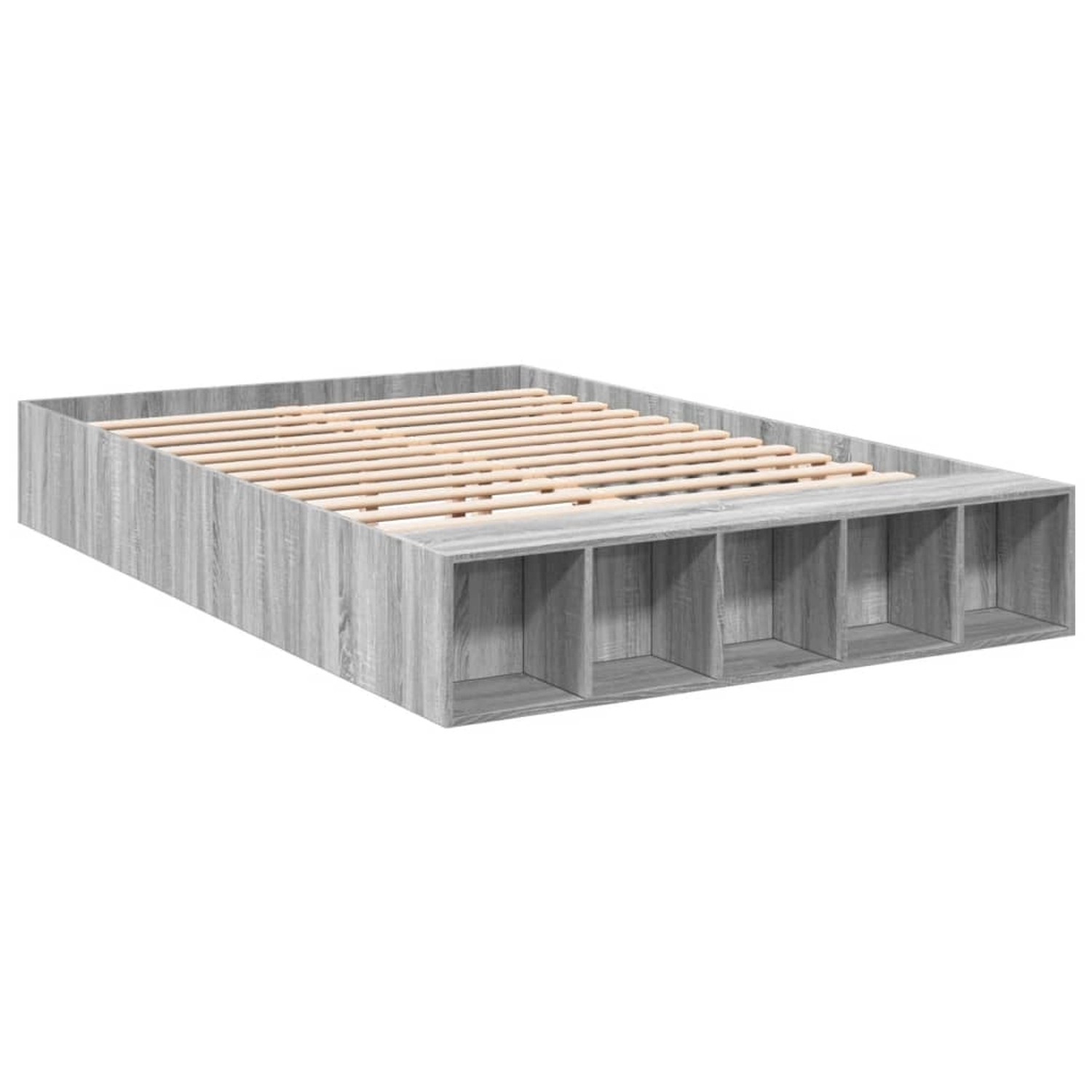 vidaXL Bettgestell Grau Sonoma 140x200 cm Holzwerkstoff Modell 12008910 vidaXL Bettgestell Grau Sonoma 140x200 cm Holzwerkstoff Modell 12008910 von VIDAXL