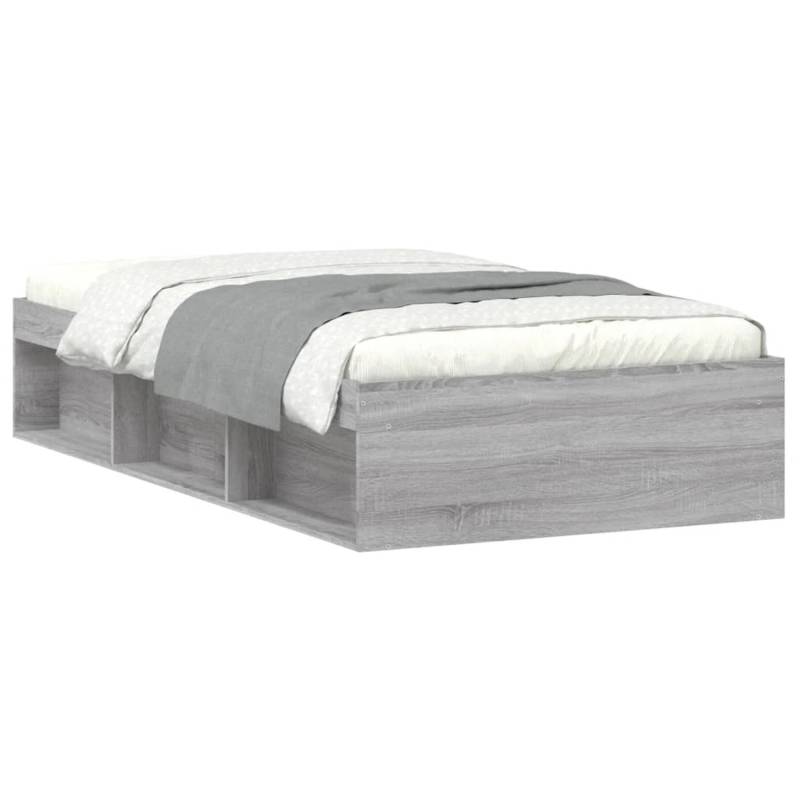 vidaXL Bettgestell Grau Sonoma 90x190 cm1907904 von VIDAXL