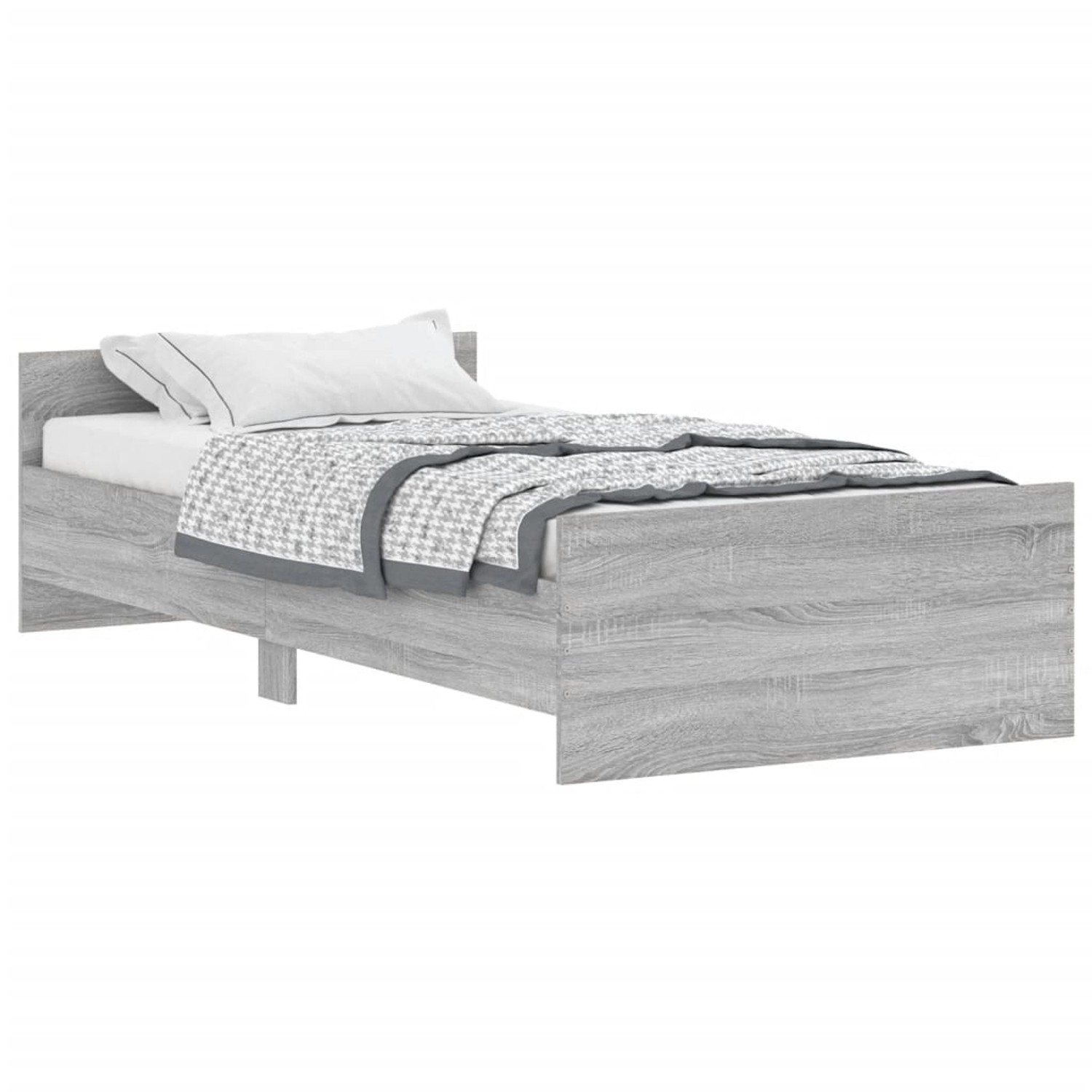 vidaXL Bettgestell Grau Sonoma 90x200 cm Holzwerkstoff Modell 31908411 von VIDAXL