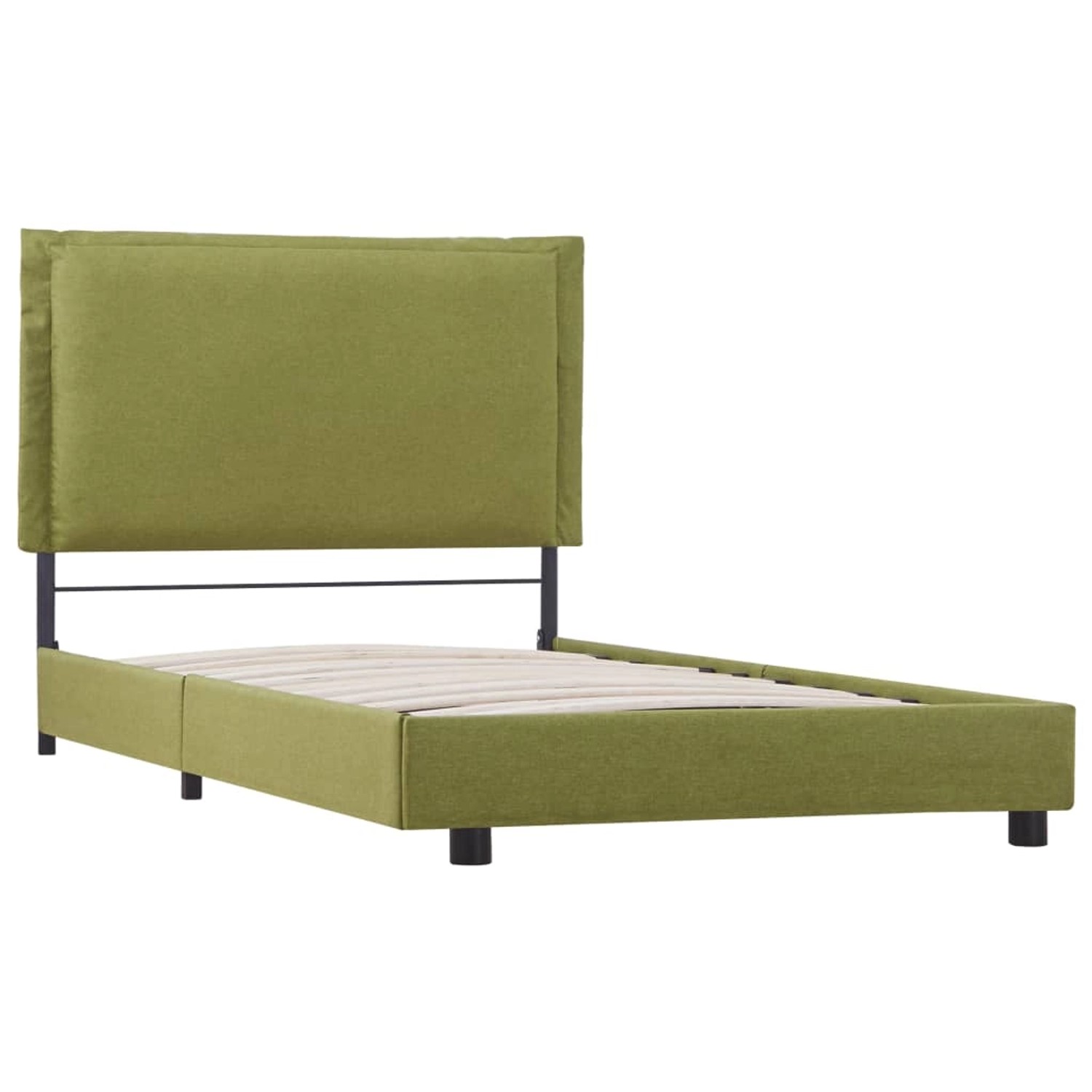 vidaXL Bettgestell Grün Stoff 90x200 cm Modell 1615826 vidaXL Bettgestell Grün Stoff 90x200 cm Modell 1615826 von VIDAXL