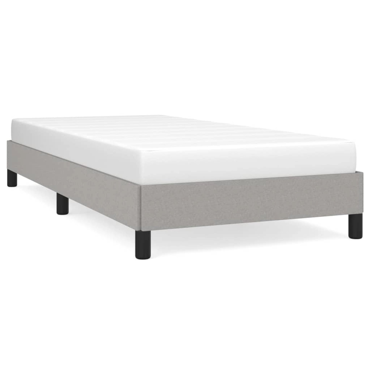 vidaXL Bettgestell Hellgrau 100x200 cm Stoff Modell 31367809 vidaXL Bettgestell Hellgrau 100x200 cm Stoff Modell 31367809 von VIDAXL