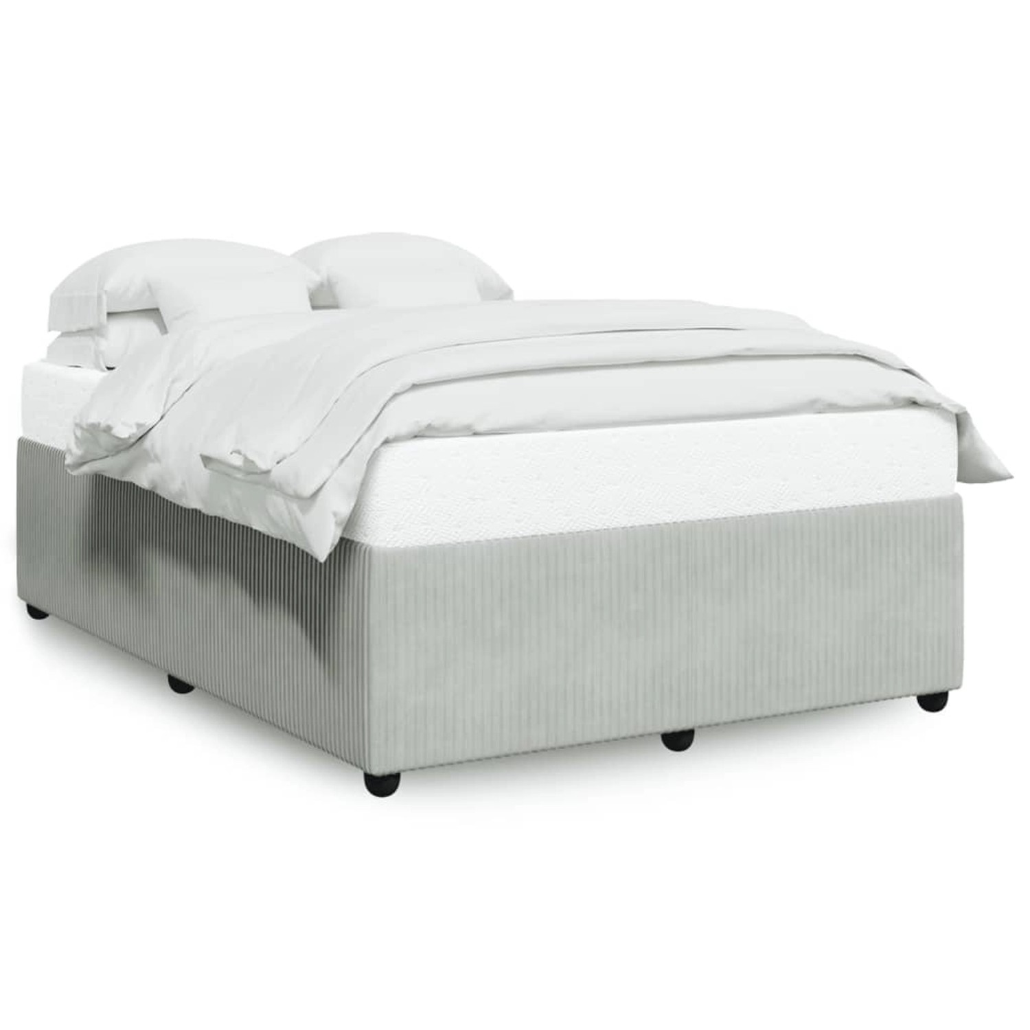 vidaXL Bettgestell Hellgrau 140x190 cm Samt Modell 22102448 vidaXL Bettgestell Hellgrau 140x190 cm Samt Modell 22102448 von VIDAXL