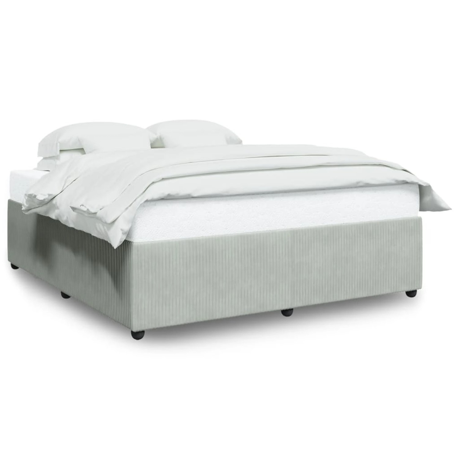 vidaXL Bettgestell Hellgrau 180x200 cm Samt Modell 32107101 vidaXL Bettgestell Hellgrau 180x200 cm Samt Modell 32107101 von VIDAXL