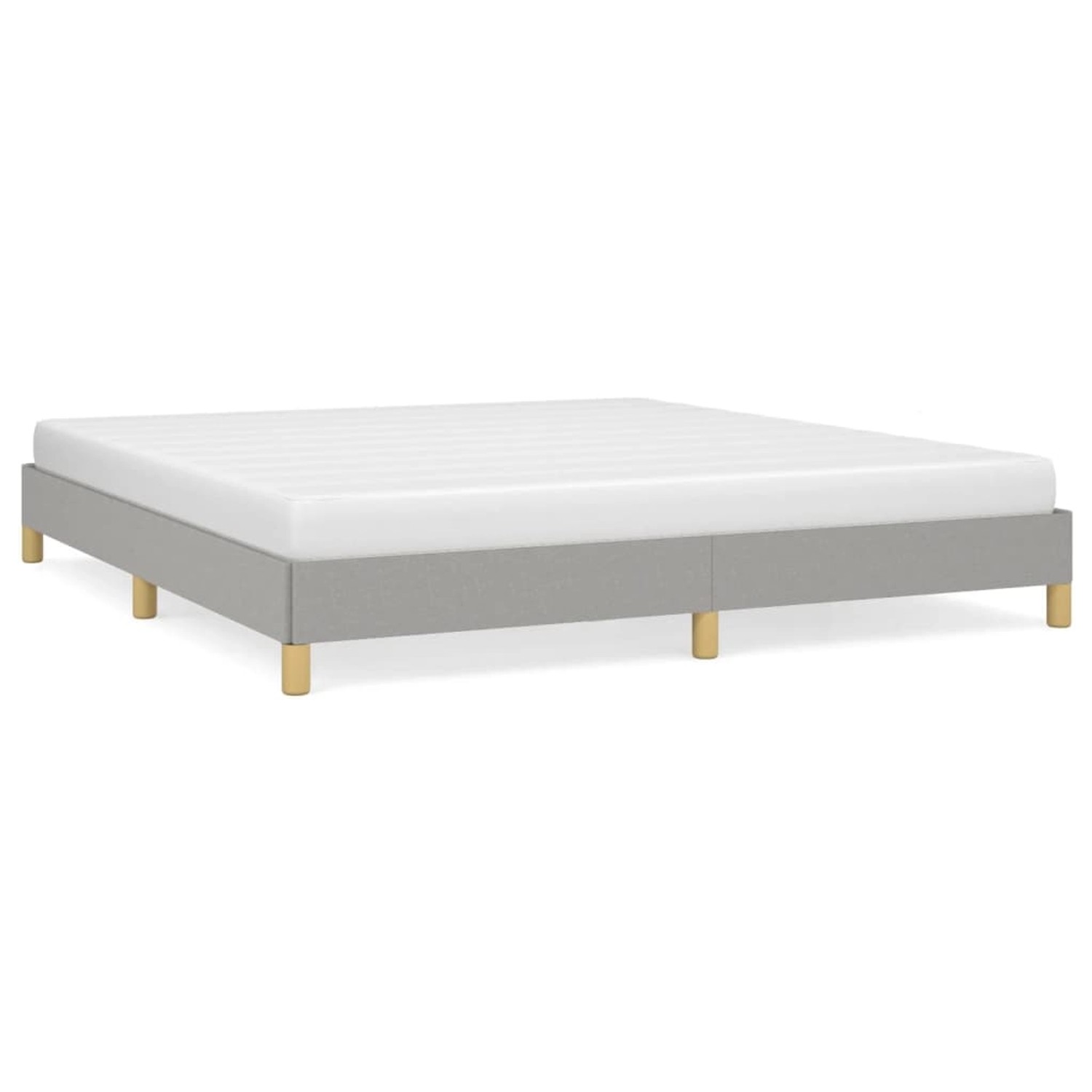 vidaXL Bettgestell Hellgrau 180x200 cm Stoff Modell 11397023 von VIDAXL