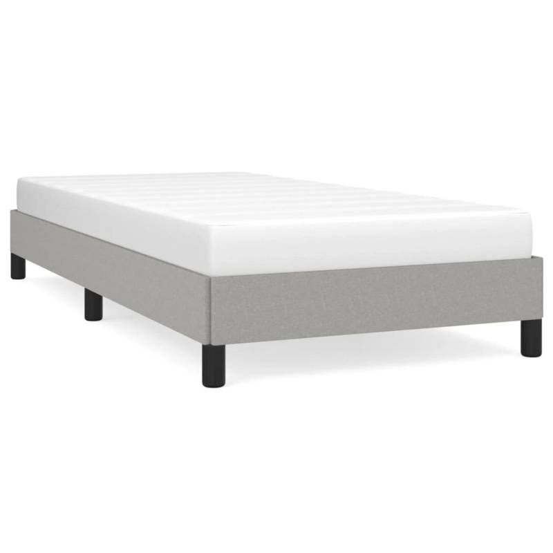 vidaXL Bettgestell Hellgrau 90x200 cm Stoff Modell 31398581 von VIDAXL