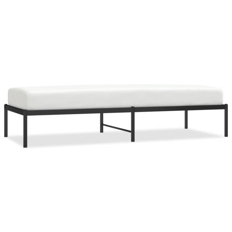 vidaXL Bettgestell Metall Schwarz 75x190 cm Modell 11677085 von VIDAXL
