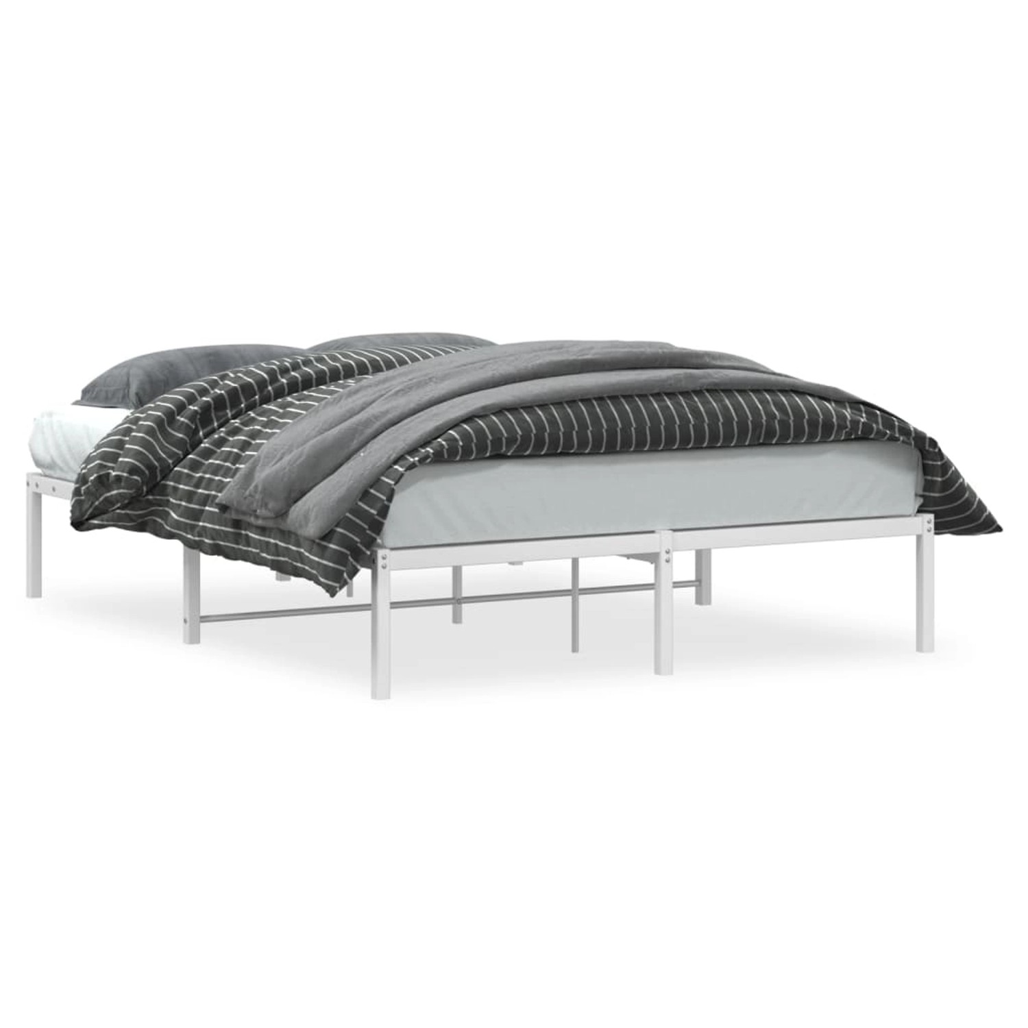 vidaXL Bettgestell Metall Weiß 140x200 cm Modell 11930170 vidaXL Bettgestell Metall Weiß 140x200 cm Modell 11930170 von VIDAXL