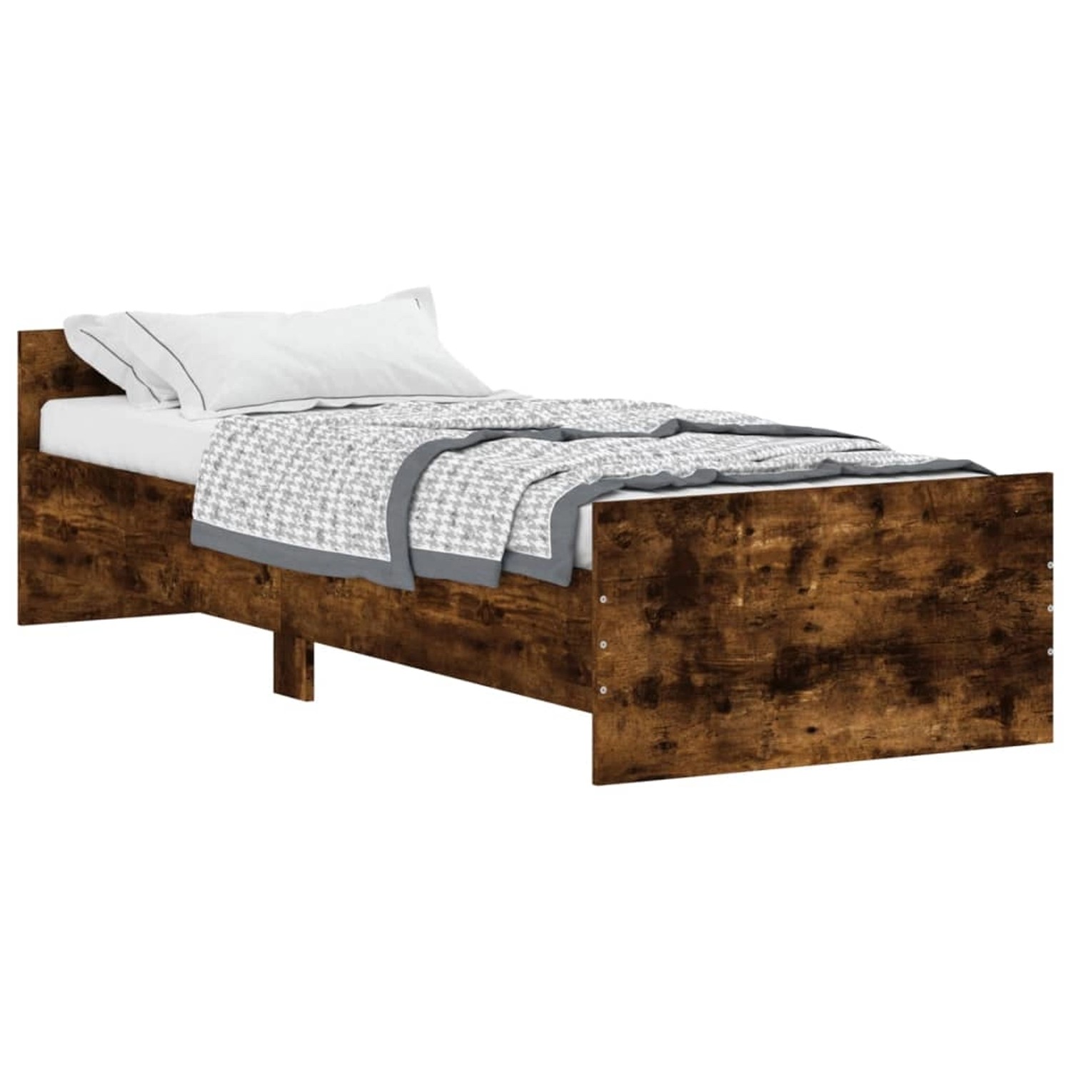vidaXL Bettgestell Räuchereiche 75x190 cm Holzwerkstoff Modell 11907958 vidaXL Bettgestell Räuchereiche 75x190 cm Holzwerkstoff Modell 11907958 von VIDAXL