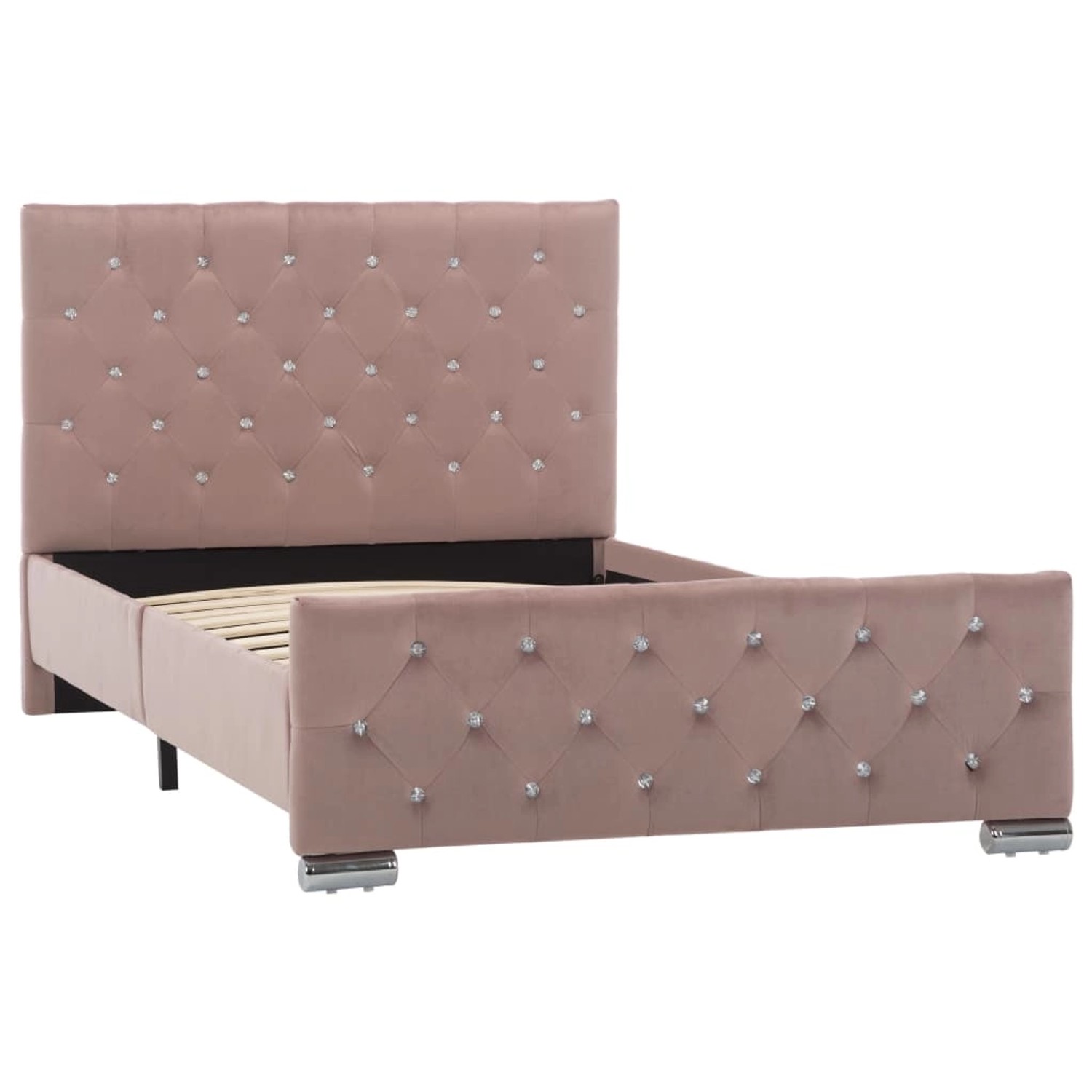vidaXL Bettgestell Rosa Samt 100x200 cm620543 vidaXL Bettgestell Rosa Samt 100x200 cm620543 von VIDAXL