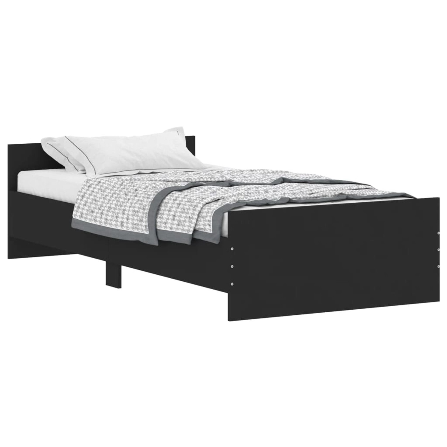 vidaXL Bettgestell Schwarz 100x200 cm Holzwerkstoff Modell 11907912 vidaXL Bettgestell Schwarz 100x200 cm Holzwerkstoff Modell 11907912 von VIDAXL