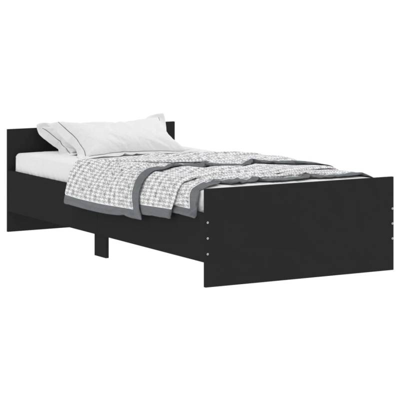 vidaXL Bettgestell Schwarz 100x200 cm Holzwerkstoff Modell 11907912 von VIDAXL