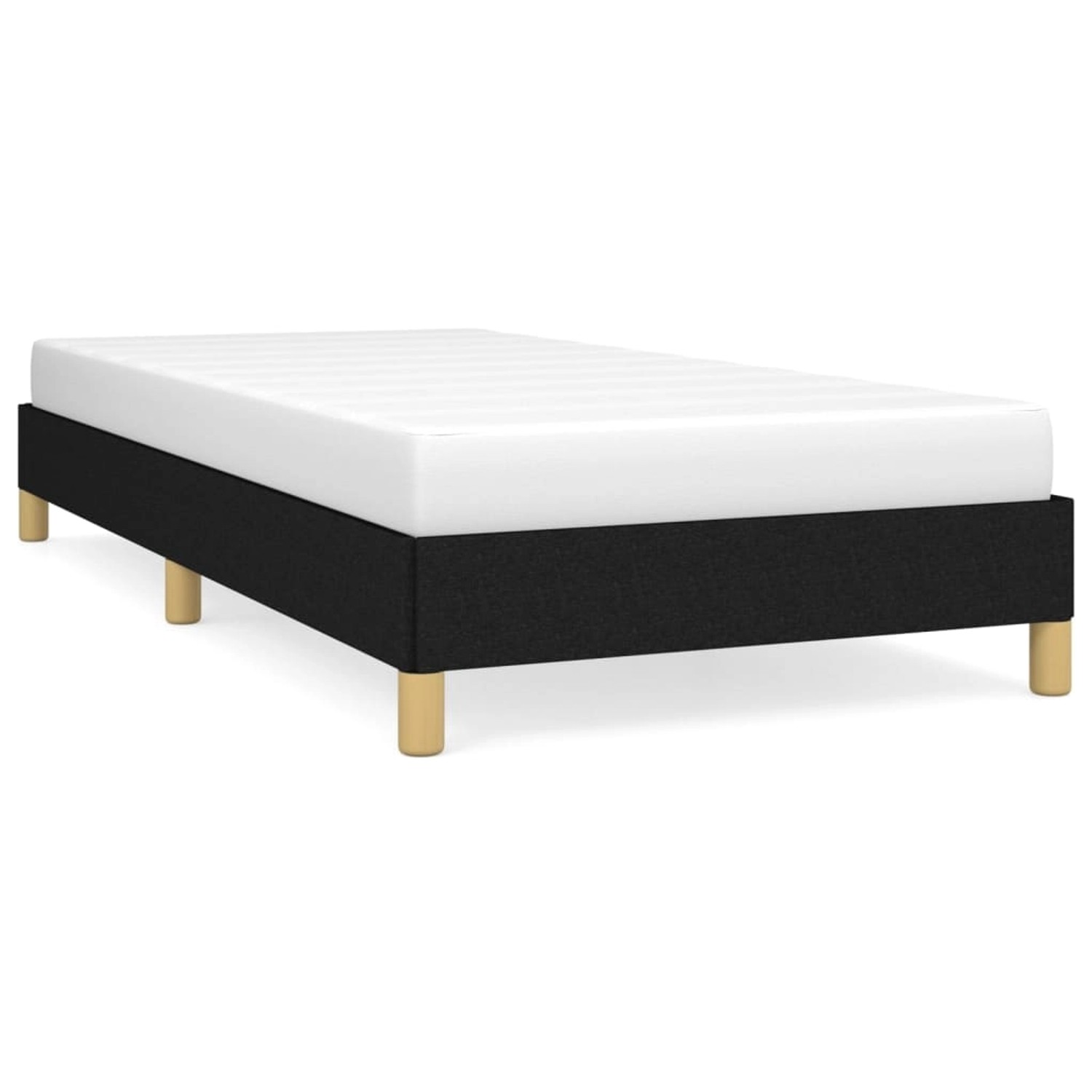vidaXL Bettgestell Schwarz 100x200 cm Stoff Modell 11379413 vidaXL Bettgestell Schwarz 100x200 cm Stoff Modell 11379413 von VIDAXL
