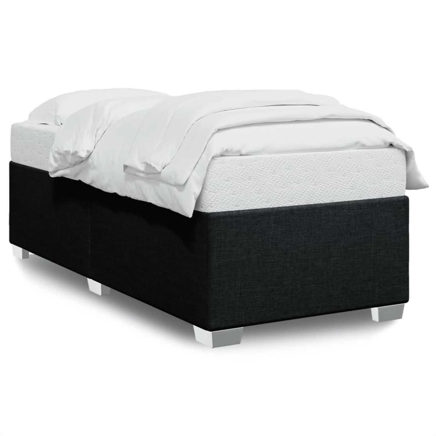 vidaXL Bettgestell Schwarz 100x200 cm Stoff Modell 52097198 vidaXL Bettgestell Schwarz 100x200 cm Stoff Modell 52097198 von VIDAXL