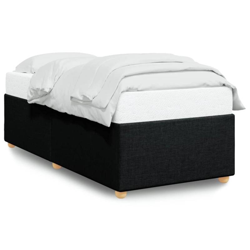 vidaXL Bettgestell Schwarz 100x200 cm Stoff Modell 62103508 von VIDAXL