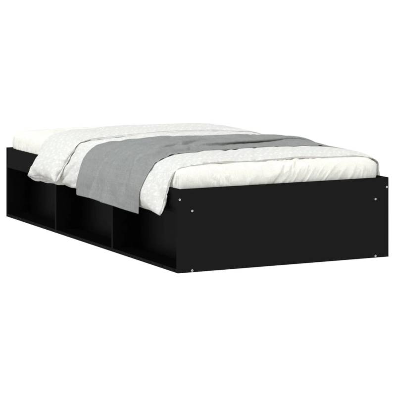 vidaXL Bettgestell Schwarz 100x200 cm1909027 von VIDAXL