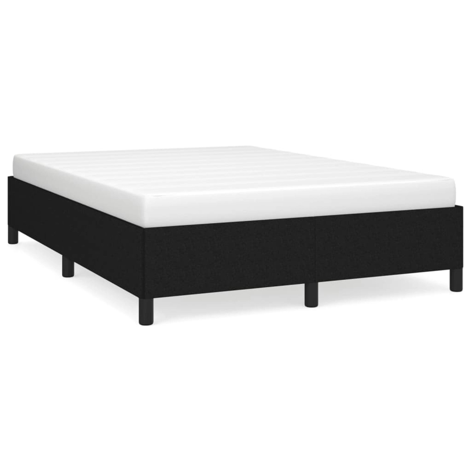 vidaXL Bettgestell Schwarz 140x190 cm Stoff Modell 41357161 vidaXL Bettgestell Schwarz 140x190 cm Stoff Modell 41357161 von VIDAXL