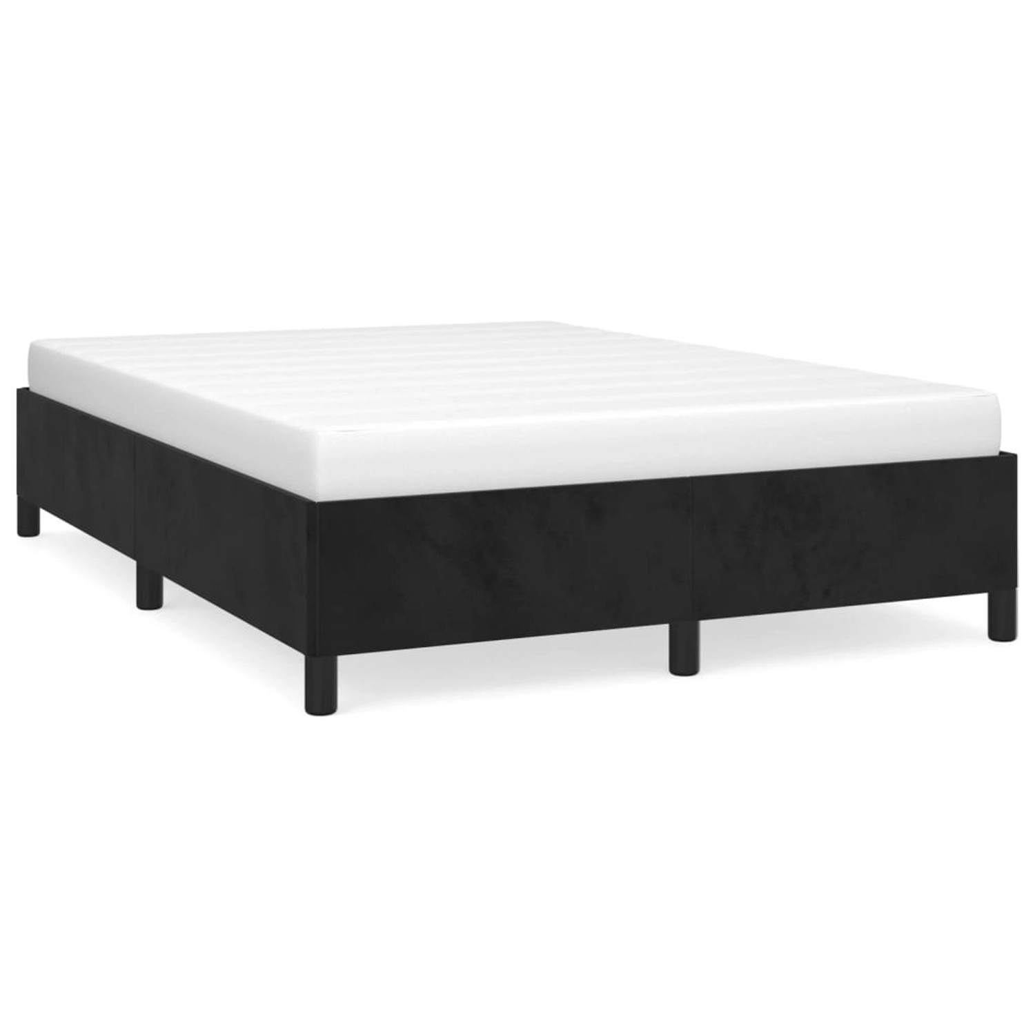 vidaXL Bettgestell Schwarz 140x200 cm Samt Modell 21398573 vidaXL Bettgestell Schwarz 140x200 cm Samt Modell 21398573 von VIDAXL